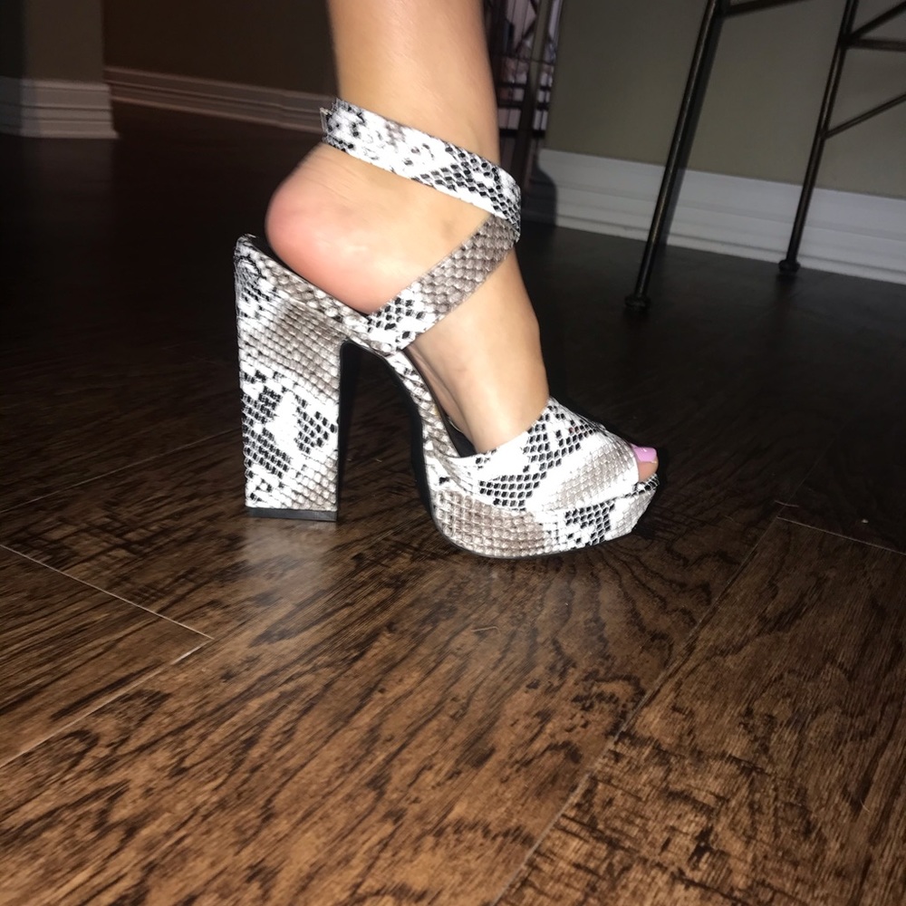 Snakeskin heels